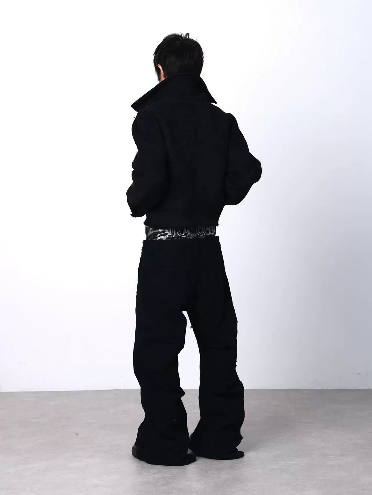 METALLIC SUEDE ZIPPER JACKET