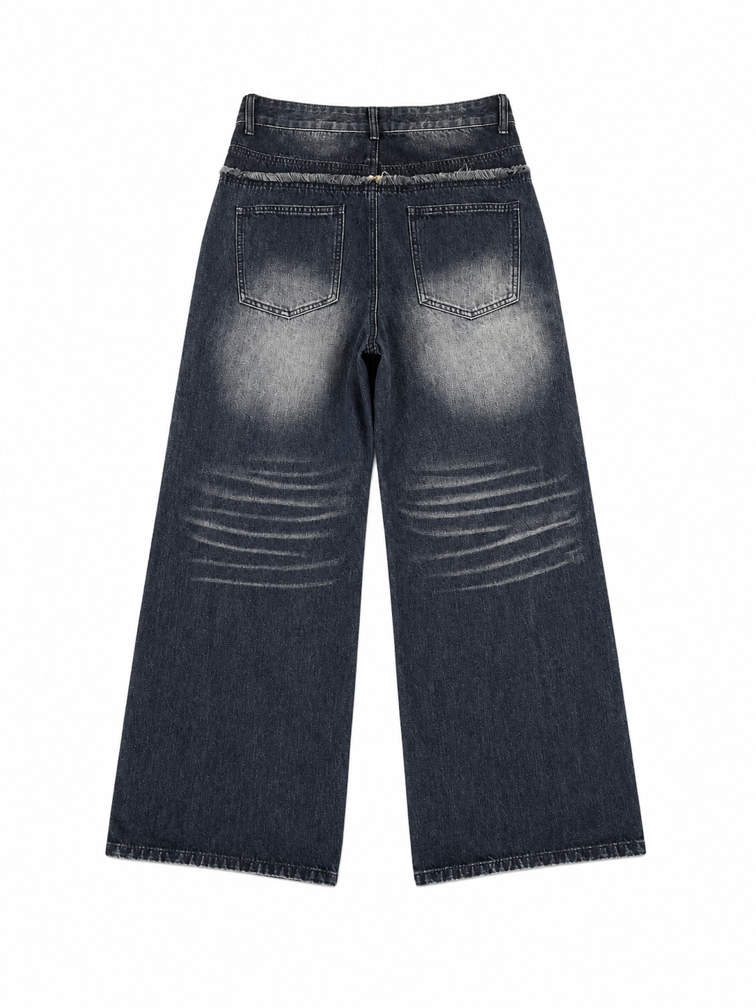 RETRO RIPPED DENIM PANTS