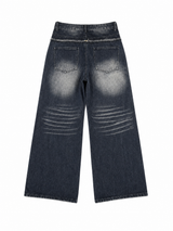 RETRO RIPPED DENIM PANTS