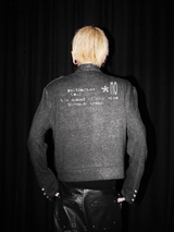 OBLIQUE ZIPPER STAND-UP JACKET