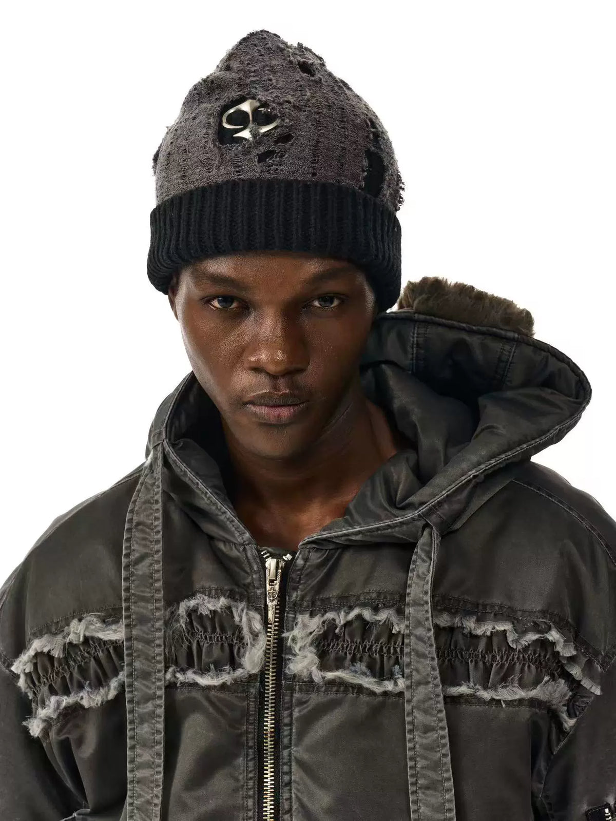 DESTRUCTION MESH KNIT HAT