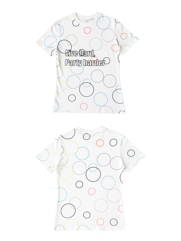 COLORFUL POLKA DOT PARTY T-SHIRT