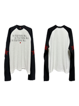 THREADED BLACK AND WHITE TEE
