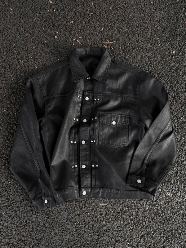 VINYL COATED DENIM JACKET