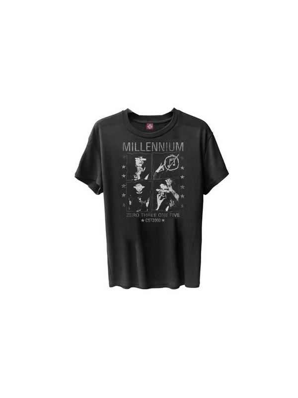 DARK CHECKERED PORTRAIT T-SHIRT