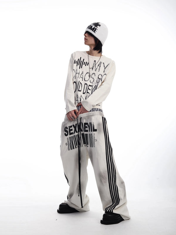CASUAL STRIPE SWEATPANTS