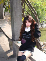 CHERRY MOOD TWO-PIECE SWEATER SET