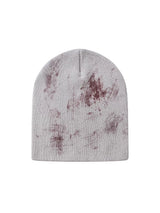 PINK PRINTED KNIT HAT