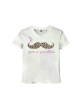 LEOPARD-PRINT V-NECK T-SHIRT