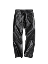 DOUBLE ZIPPER MICRO LEATHER PANTS