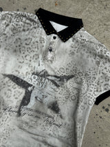 LEOPARD PRINT POLO SHIRT