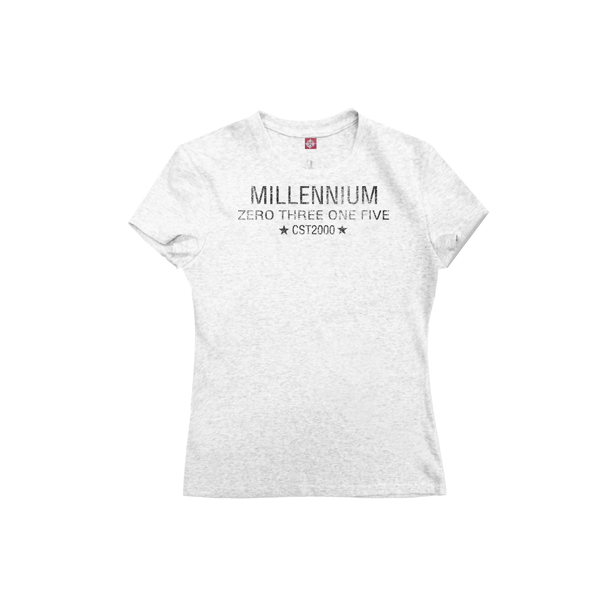 SNOWFLAKE PATTERN ROUND NECK T-SHIRT