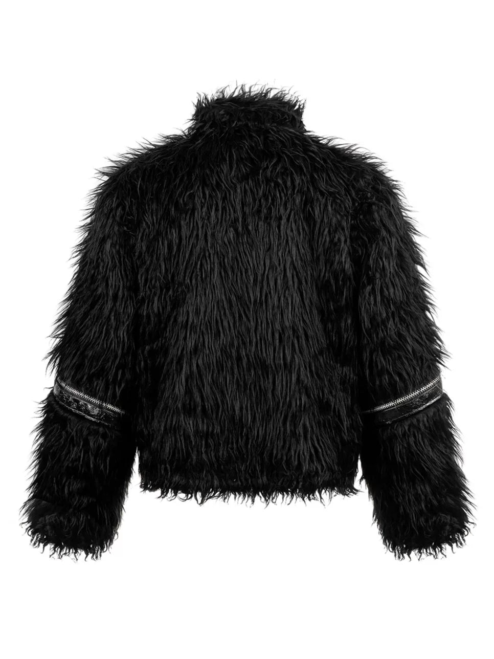 PATCHWORK LEATHER FUR JACKET