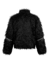 PATCHWORK LEATHER FUR JACKET