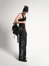 NOE CROSSBODY EMBROIDERED SWEAT PANTS