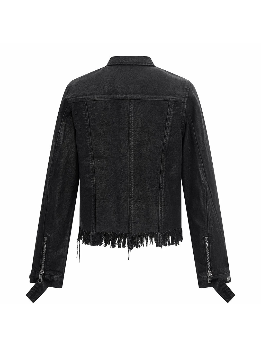 DESTRUCTED WAX DENIM JACKET