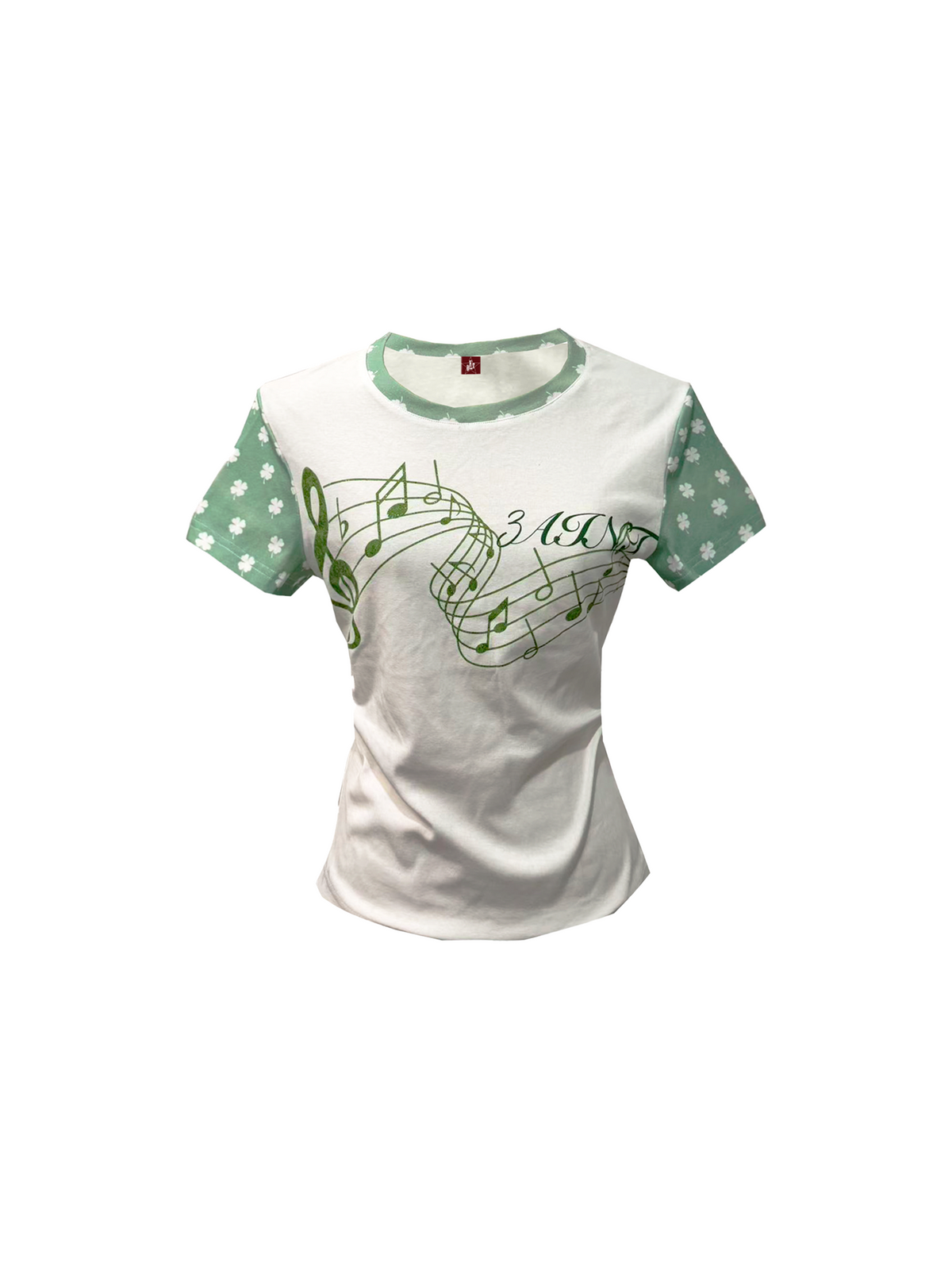 Y2K COLOR BLOCK CLOVER T-SHIRT