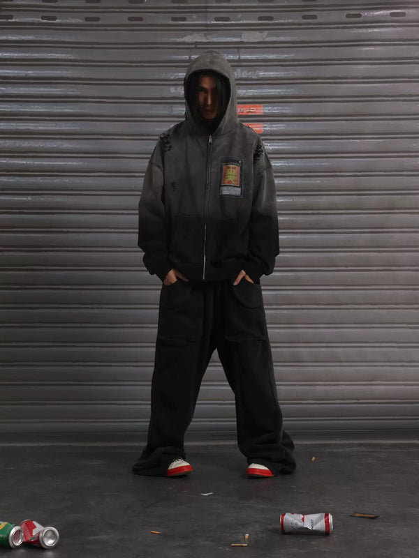 WASHED-OUT STREETWEAR HOODIE