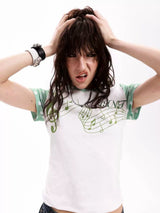 Y2K COLOR BLOCK CLOVER T-SHIRT