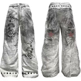 WASHED CLAY-DYED CASUAL PANTS