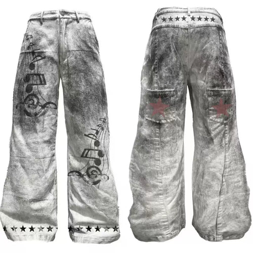 WASHED CLAY-DYED CASUAL PANTS