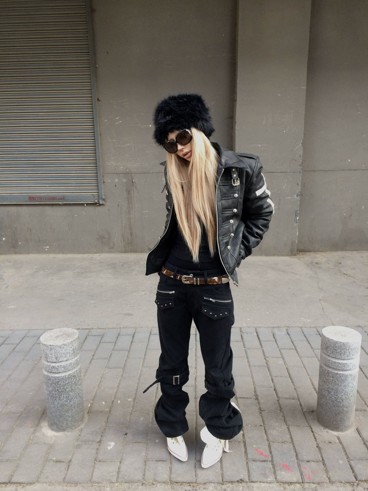 CUSTOM FADED BLACK DENIM PANTS