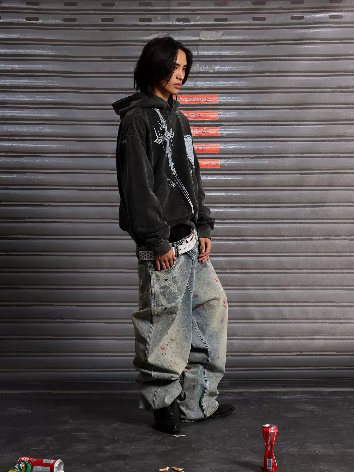CASUAL WIDE-LEG STREETWEAR JEANS