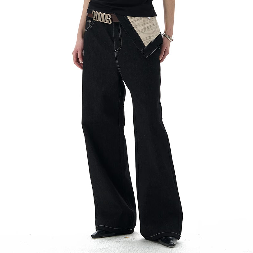 RAW COTTON POCKET JEANS