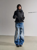 LIGHT BLUE STRAIGHT FIT JEANS