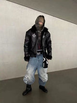 HEAVY BOMBER FUR JACKET
