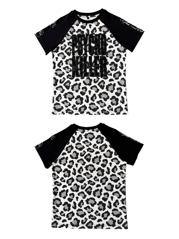 LEOPARD PRINT SEQUIN T-SHIRT