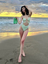 LUXURY CUTOUT ONE-PIECE SWIMSUIT