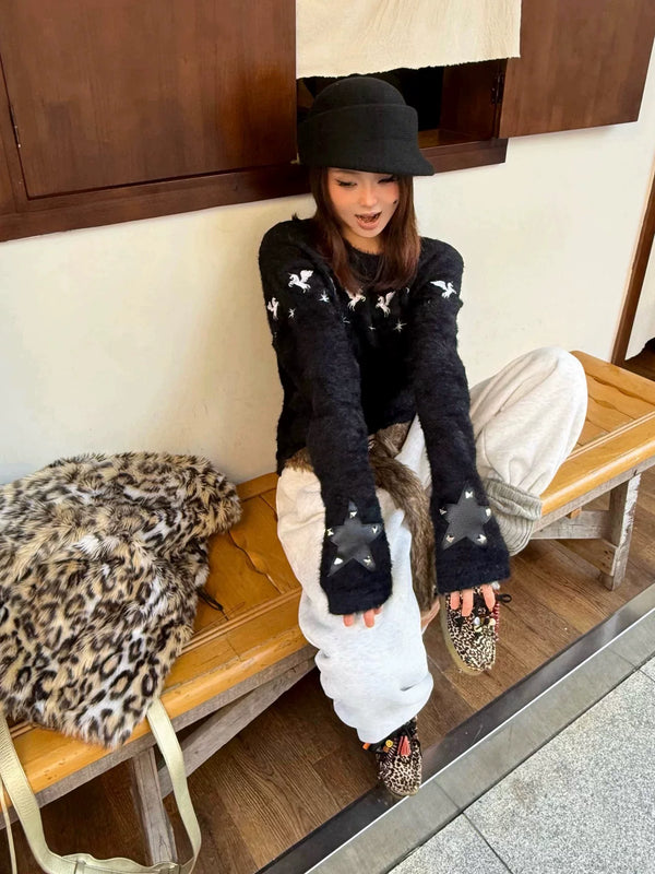 EMBROIDERED MOHAIR SWEATER
