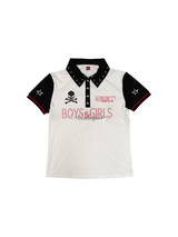 BEADED SKULL RETRO JERSEY T-SHIRT