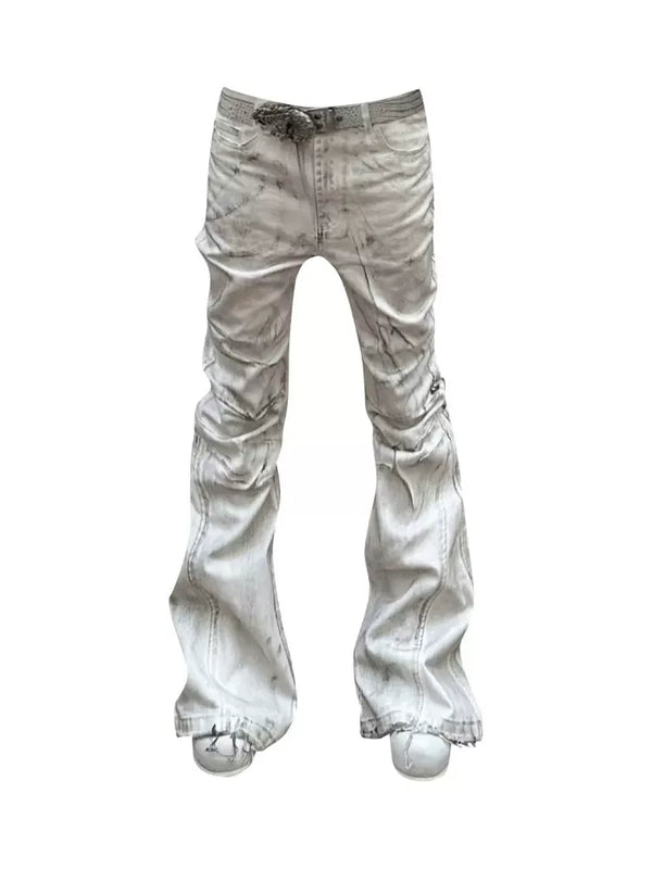 WASHED MICRO JEANS PANTS