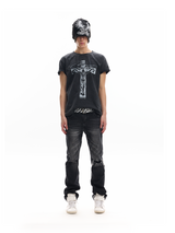 DISTRESSED RHYTHM PRINT TEE