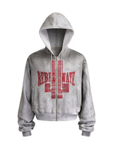 REBEL WAVE SLOGAN HOODIE