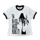 BORN IN HELL SWING T-SHIRT
