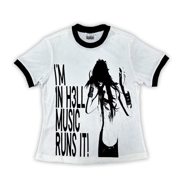 BORN IN HELL SWING T-SHIRT