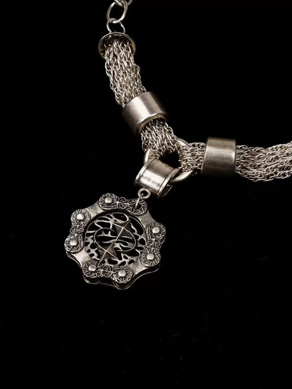 INDUSTRIAL CHAIN PENDANT NECKLACE