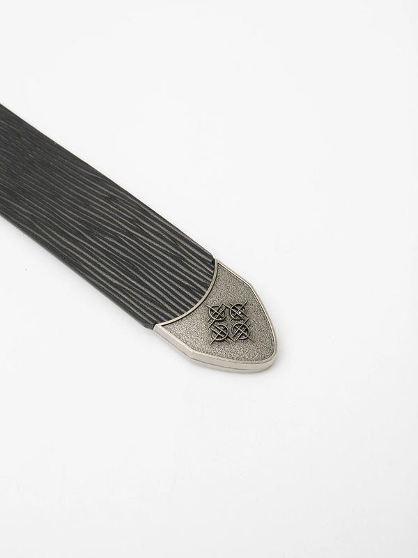 TEXTURED LEATHER NICHE BELT