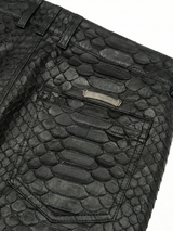 RETRO PYTHON LEATHER PANTS