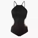 FRENCH-STYLE BACKLESS SWIMSUIT