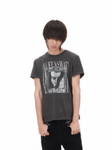 PUNK PORTRAIT GRAPHIC T-SHIRT