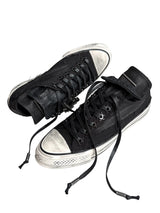 DISTRESSED CANVAS SNEAKERS WITH BOOST