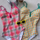 TRENDY OPEN-BACK ONE-PIECE SWIMSUIT
