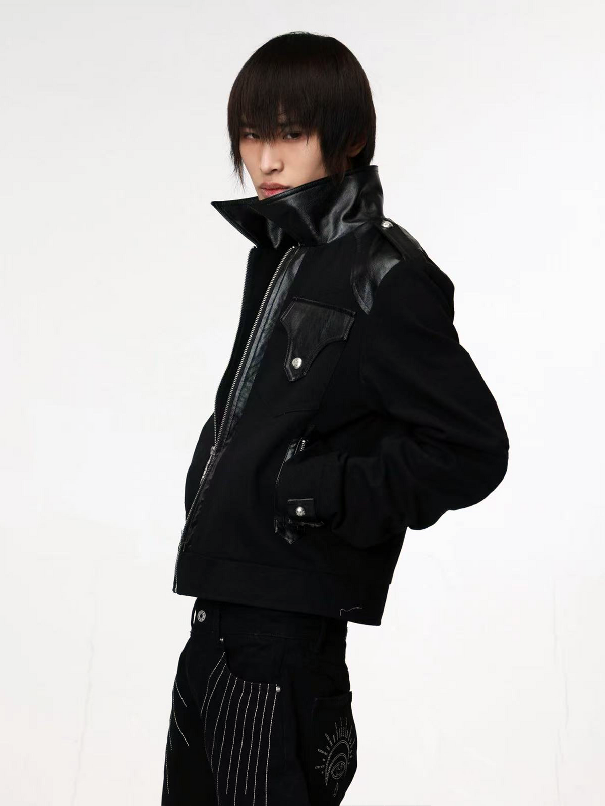 EMBROIDERED WAXED CANVAS JACKET