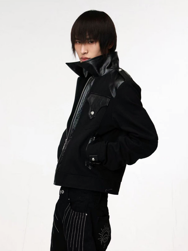 EMBROIDERED WAXED CANVAS JACKET