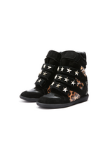 RETRO LEOPARD HIGH-TOP SNEAKERS