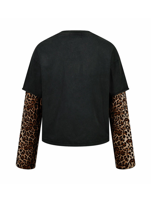 LEOPARD PRINT LONG SLEEVE SET